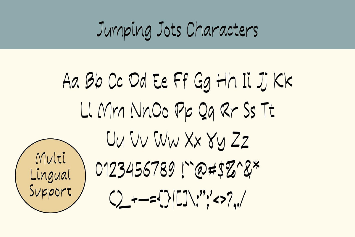 Jumping Jots - Playful Reverse-Contr, a Handwritten Font by Xelo Graph (Photo 5 of 6)