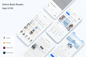 Online Book Reader App UI Kit