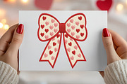 Preppy Coquette Valentine Bow PNG, an Illustration by Canvas Craft (Thumbnail 4 of 7)