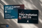 Modern Church Invitation Template, a Card Template by JD Designs (Thumbnail 1 of 5)