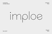 Imploe Modern Sans Font Family, a Sans Serif Font by Artiveko (Thumbnail 1 of 10)