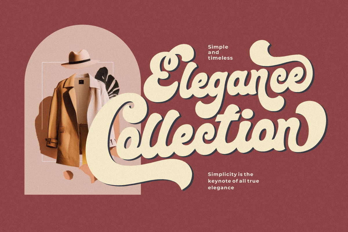 Mangolia - Retro Font Style!, a Script Font by HansCo Studio (Photo 2 of 15)