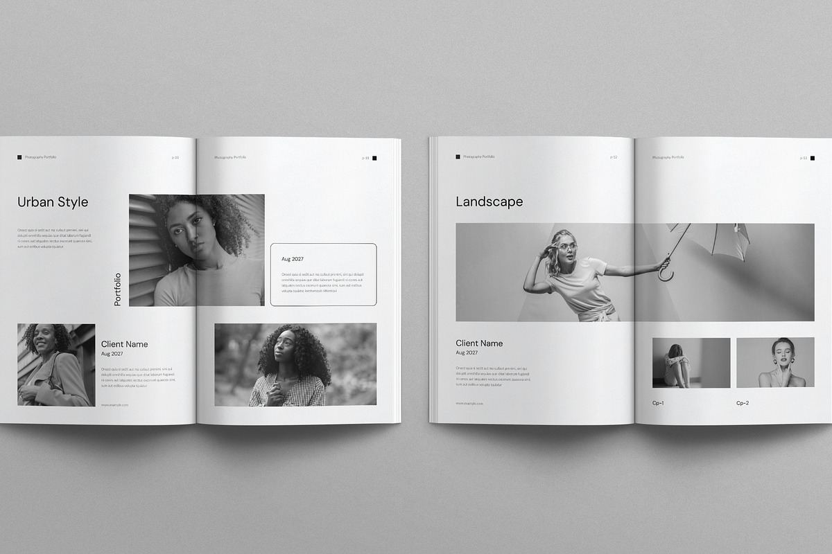 Photography Portfolio Template, a Brochure Template by E-Type (Photo 5 of 7)