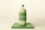 1-Liter Glass Bottle Mockup Set, a Cups & Container Mockup by Mirachma Project (Thumbnail 4 of 9)