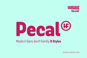 Pecal Modern Sans Serif, a Sans Serif Font by Hurufatfont (Thumbnail 1 of 15)
