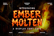Ember Molten Fire Graffiti Metal, a Blackletter Font by dansdesign (Thumbnail 1 of 12)