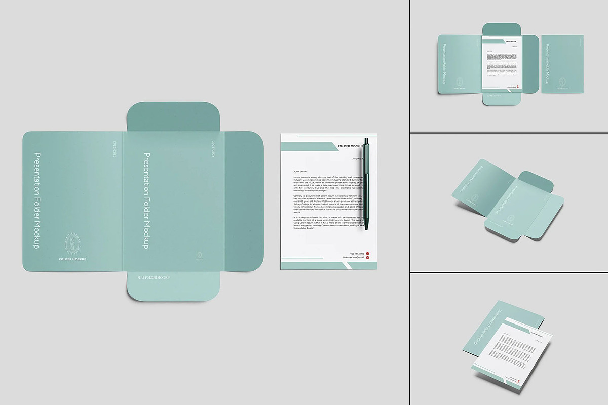 Presentation Folder Mockup, an Advertising Mockup by Se٧enStudio (Photo 1 of 5)