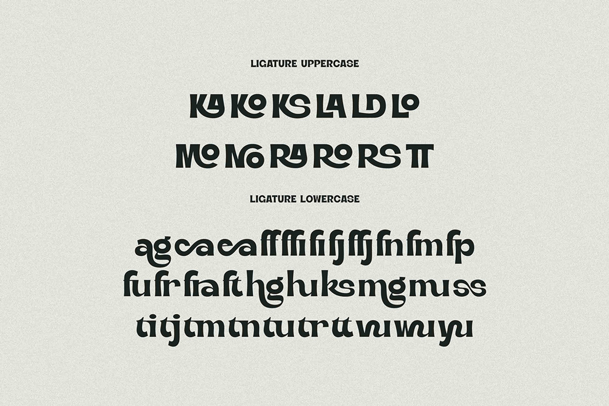 Tirayuna Bold Retro Serif, a Serif Font by Cruzine (Photo 8 of 10)