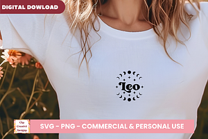 Leo Zodiac Sign SVG Cut Files