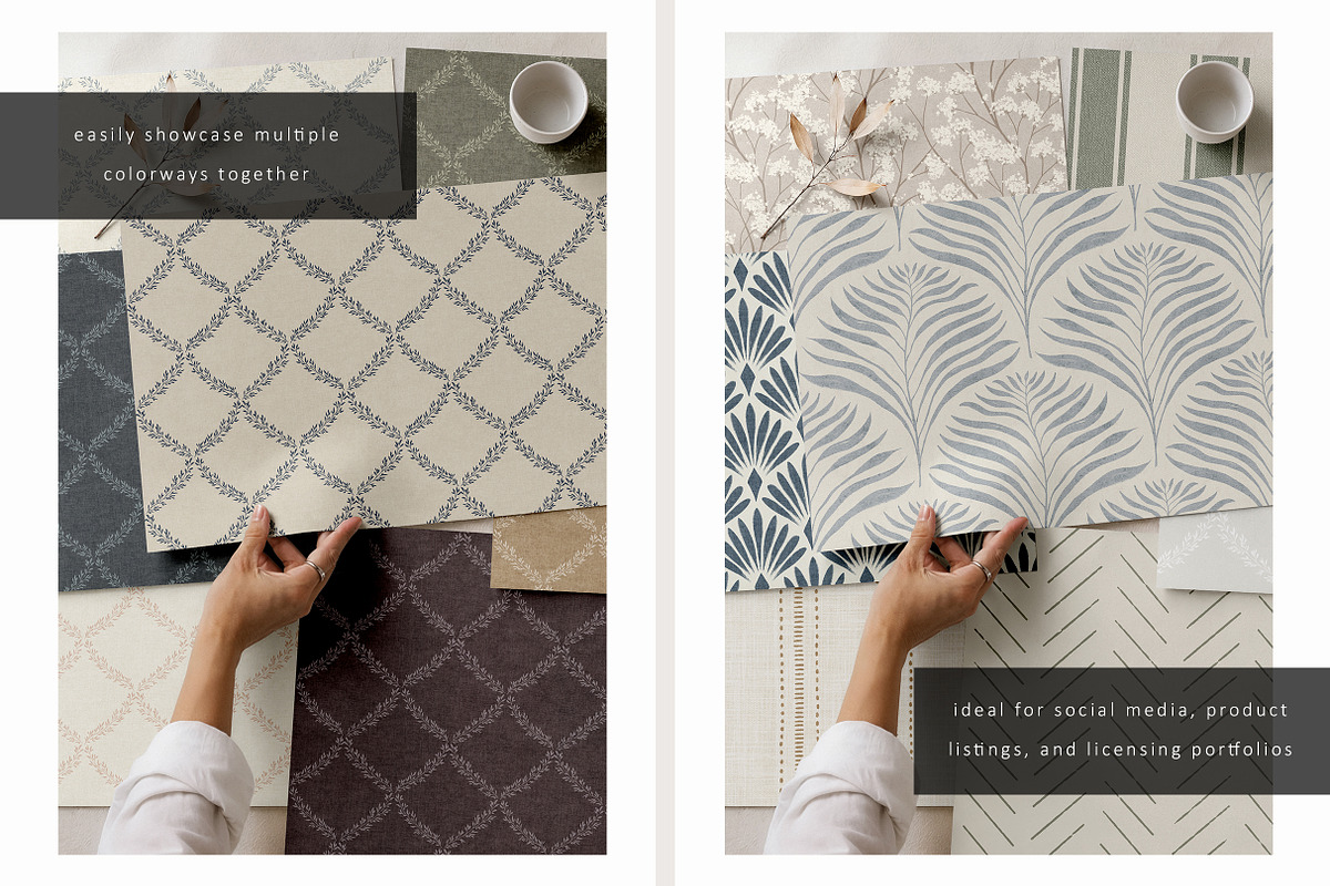 Wallpaper Samples Mockup Scene, a Household Mockup by LinnestCreative (Photo 4 of 5)