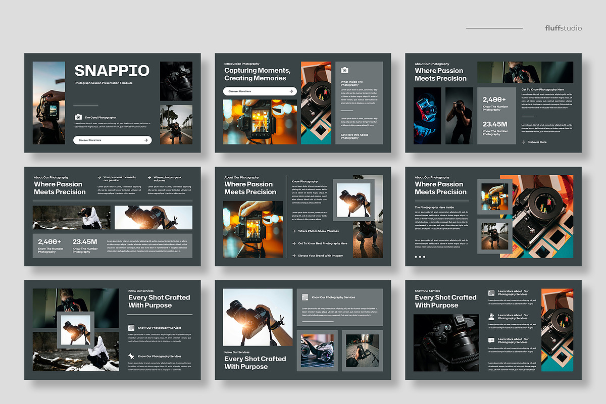 Photography Google Slides Template, a Presentation Template by fluffstudio (Photo 2 of 4)