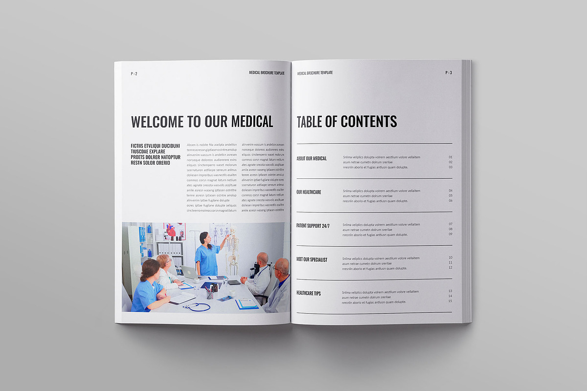 Medical Brochure Template, a Brochure Template by ElvinPrint (Photo 2 of 8)