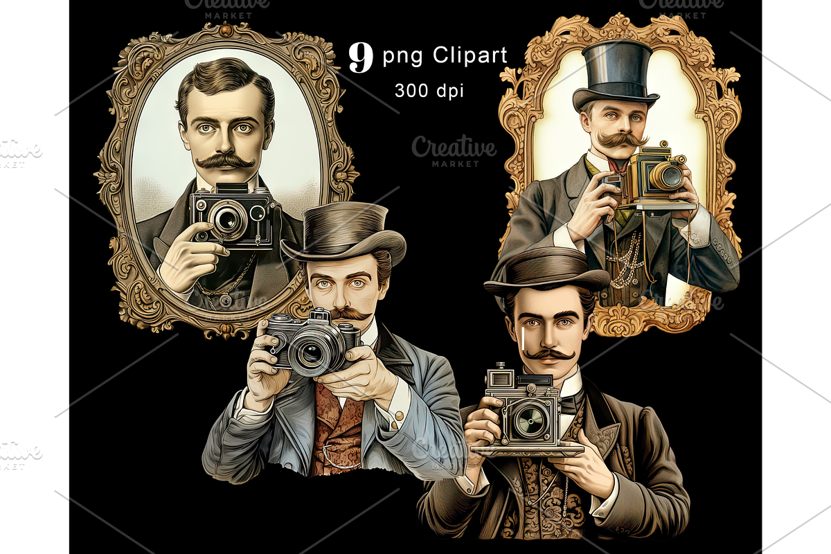 Victorian Photographer PNG Clipart, an Illustration by Memories By Lea (Photo 4 of 9)
