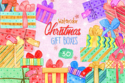 60% off Christmas Gift Boxes, a Decorative Illustration by Sunshine Art Shop (Thumbnail 1 of 7)
