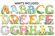 Adorable Dinosaur Alphabet Clipart, an Illustration by PassionPNGcreation (Thumbnail 2 of 7)