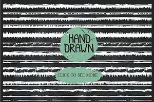 Hand Drawn Seamless Border,brushes04