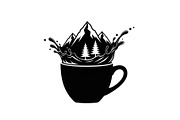 Mountain Coffee Cup Design Bundle, an Illustration by yasushie (Thumbnail 6 of 31)