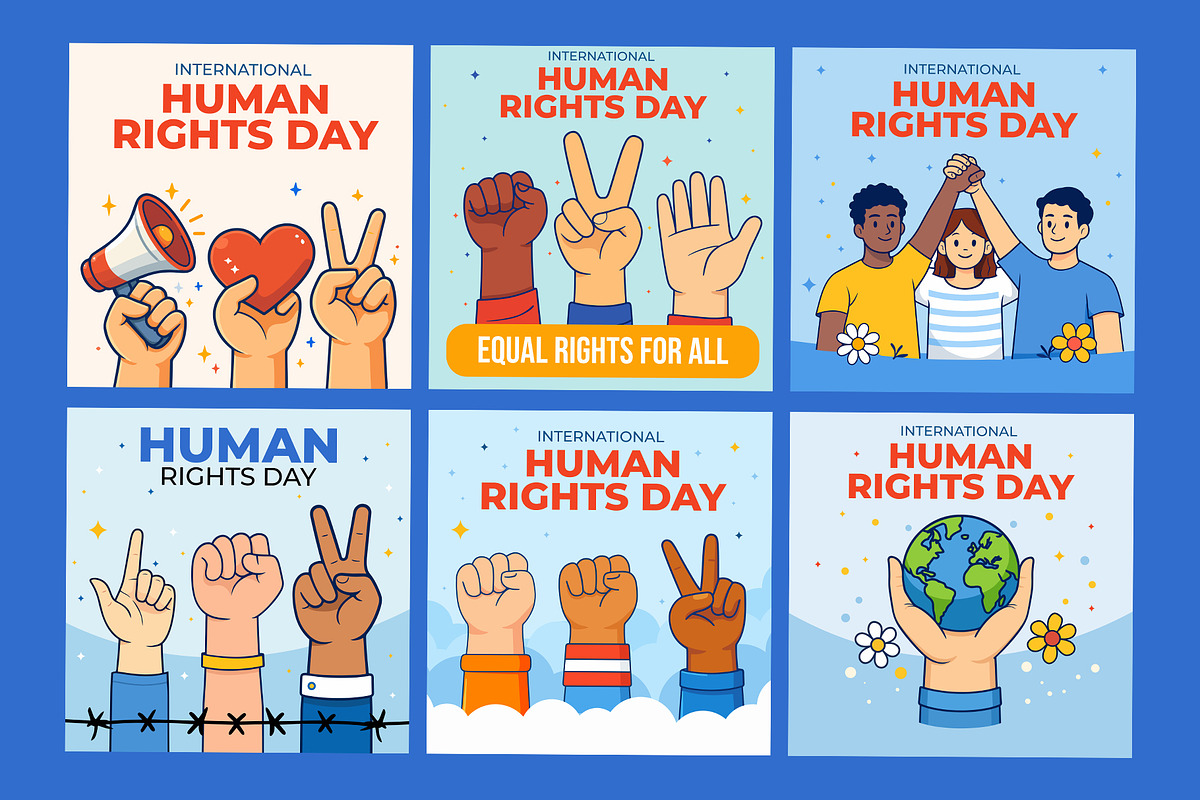 Human Rights Day Collection, a Seasonal Illustration by Design.wala (Photo 4 of 4)