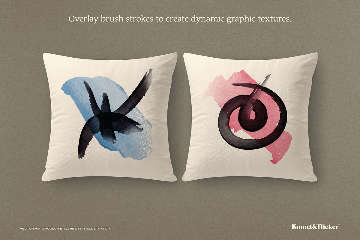 Vector Watercolor Brushes, a Brush Add-On by Komet & Flicker (Photo 10 of 13)