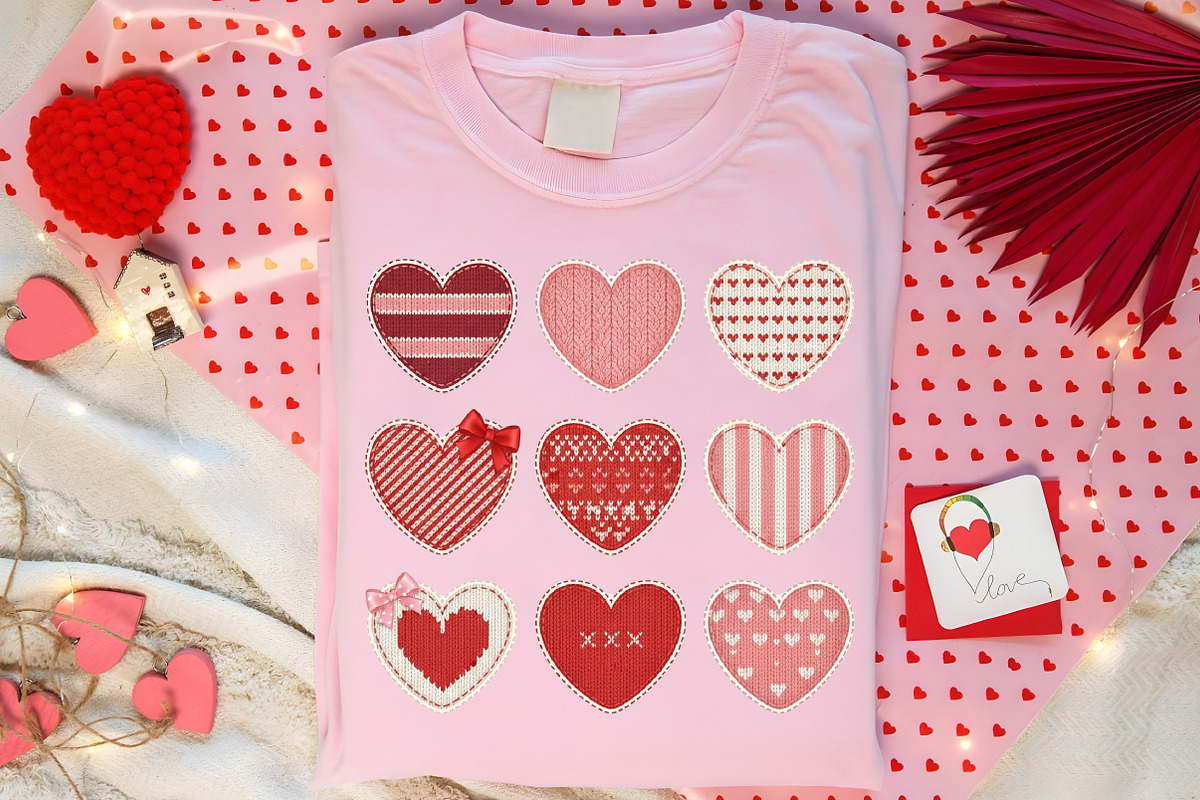 Knitted Heart Embroidery Design PNG, an Illustration by Canvas Craft (Photo 3 of 7)