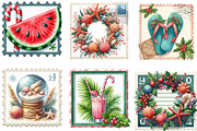 Christmas in July Postage Stamps, an Illustration by Designking (Thumbnail 3 of 4)