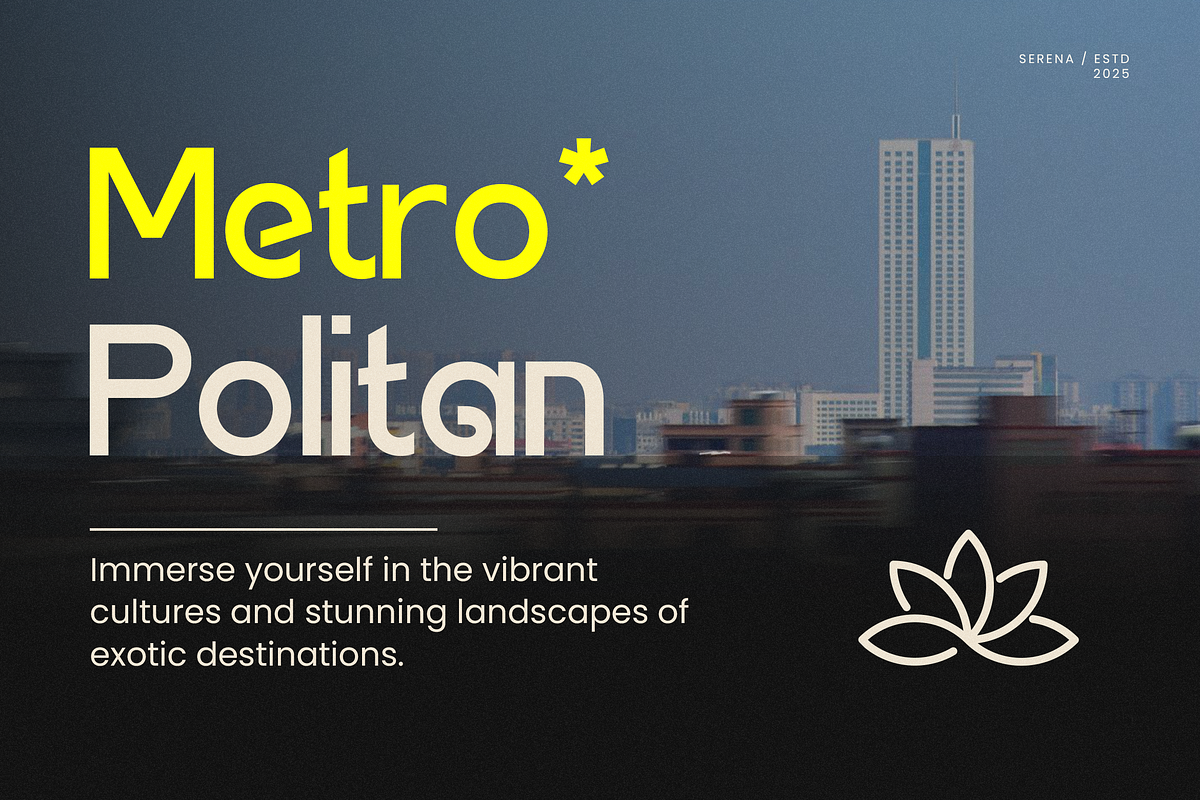Serena - Modern Classic Sans Serif, a Sans Serif Font by PuriCreative (Photo 4 of 10)
