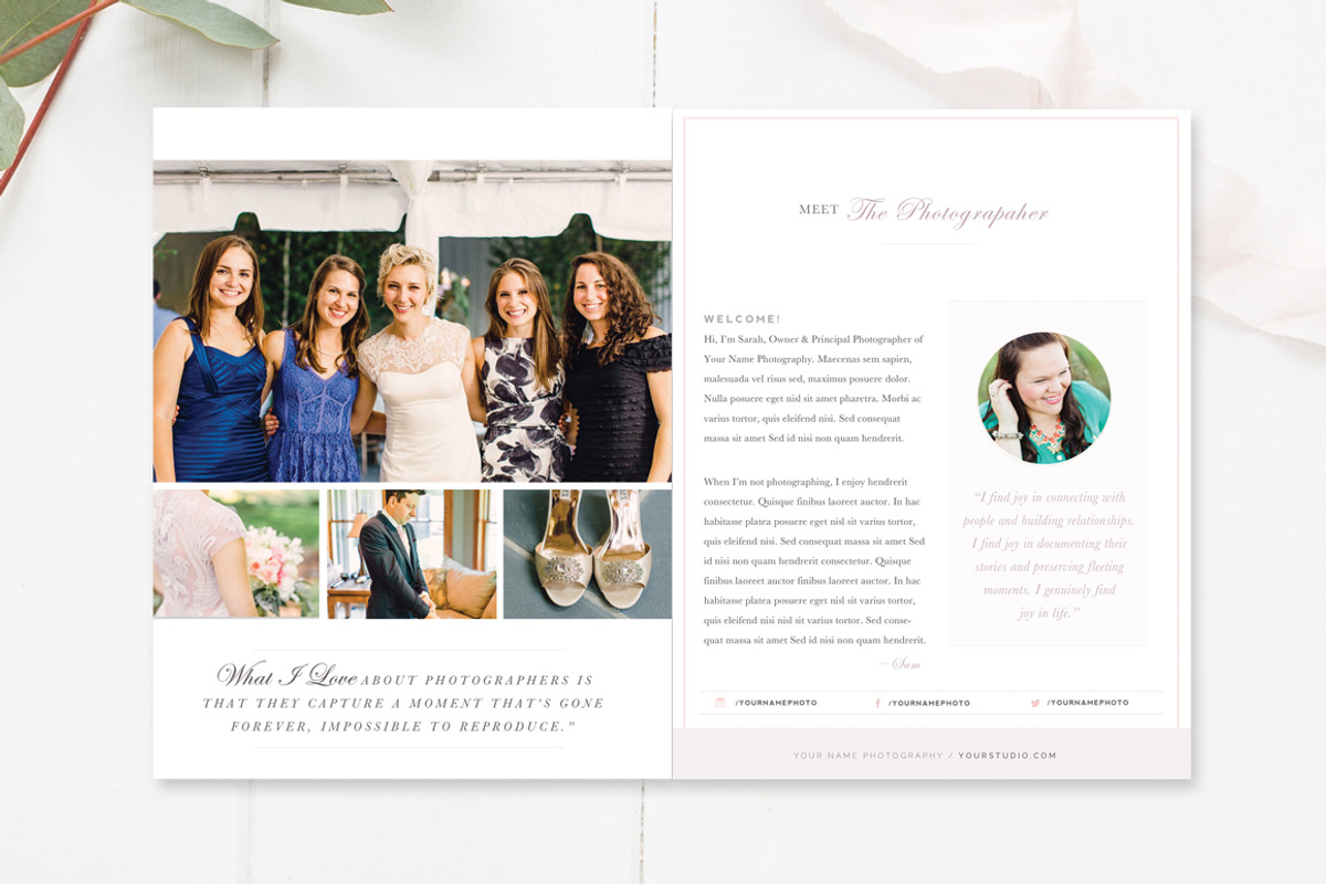 Wedding Photographer Magazine, a Magazine Template by By Stephanie Design (Photo 5 of 5)