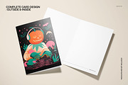 Vintage Halloween 5x7 Card Template, a Card Template by creatsy5 (Thumbnail 3 of 5)
