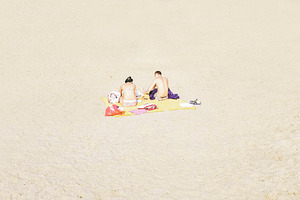 Beach stock photo containing beach and people