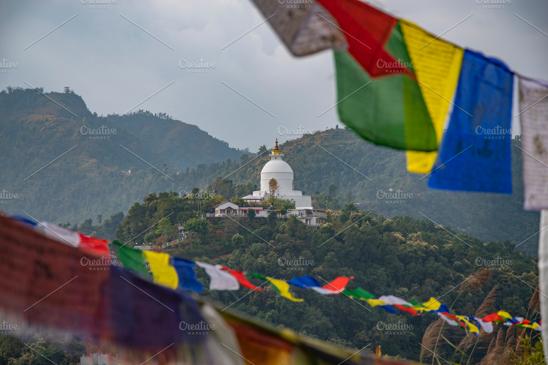 Peace Stupa, Peace Pagoda in Pokhara, a Photo by Pictures for you!!!!!!!!!