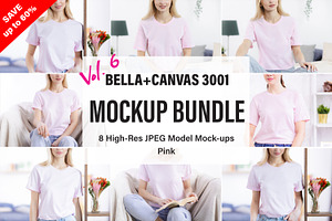 Bella Canvas 3001 Mockup Bundle