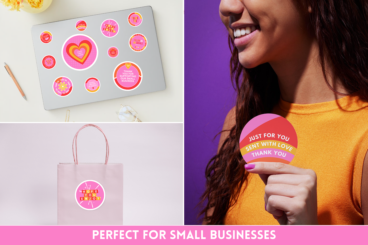 Cute Shipping Sticker Templates, a Stationery Template by SunshineStudioBoutique (Photo 5 of 10)