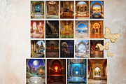 Hindu Mythology Temple Backdrops, a Decorative Illustration by ThatsDesignArt (Thumbnail 10 of 14)
