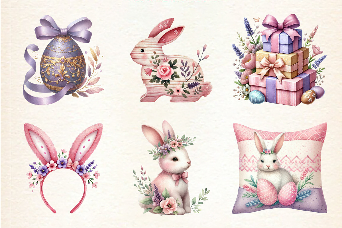 Pink and Purple Easter Sublimation, an Illustration by DreamArtGraphic (Photo 5 of 5)