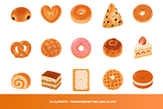 50 Kawaii Bakery Pastry Clipart, a Food Illustration by Luxe (Thumbnail 4 of 4)