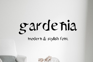 Gardenia - modern font