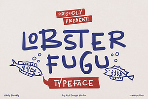 Lobster Fugu Font, a Handwritten Font by alit design