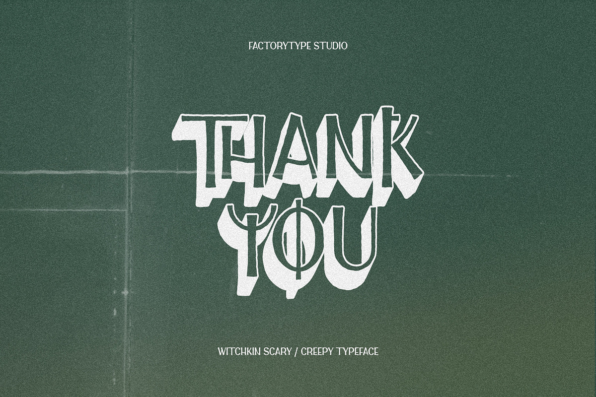 Witchkin - Scary Font, a Handwritten Font by FactoryType Studio (Photo 13 of 13)