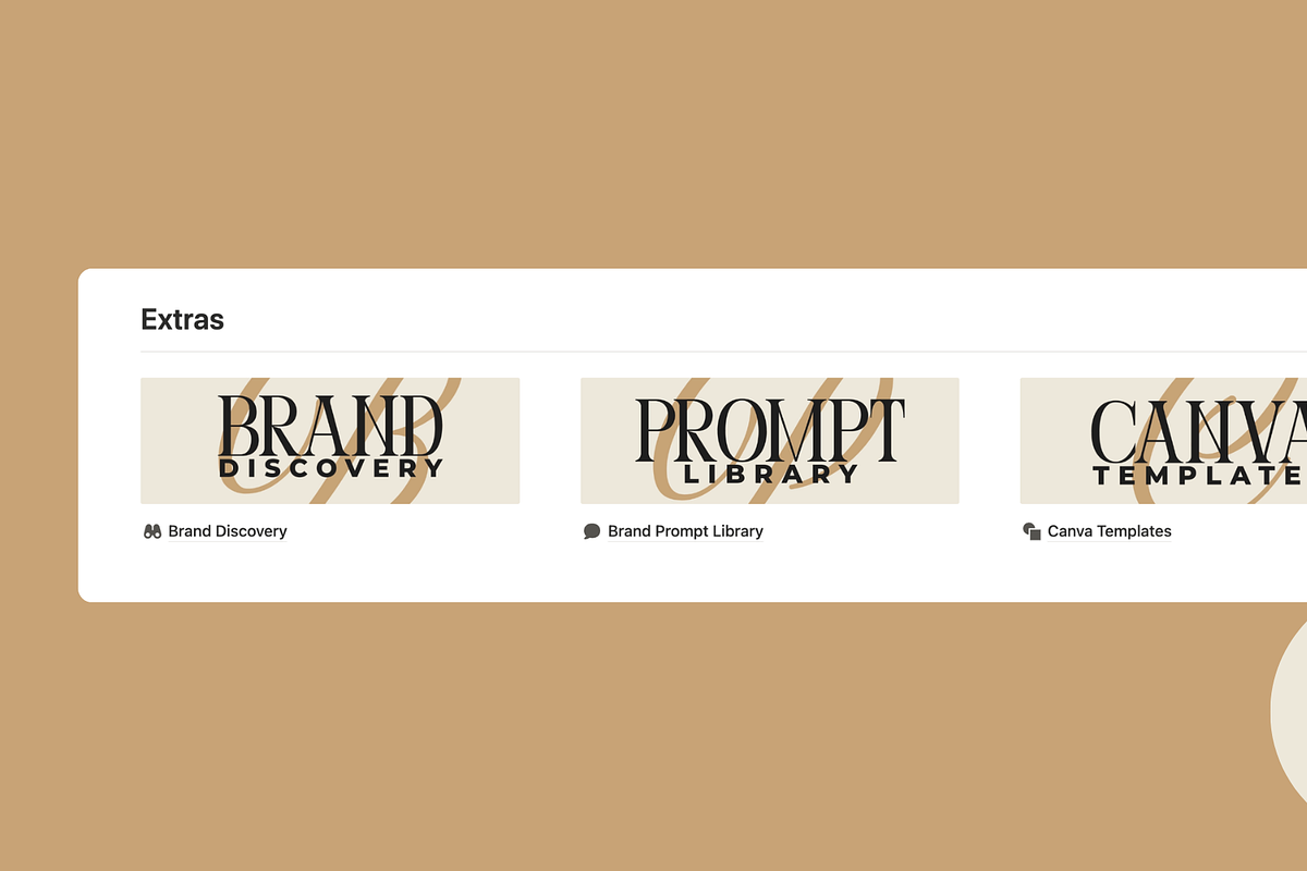 MONOGRAM | Brand Vault for Notion, a Marketing Template by Small Studio (Photo 6 of 6)