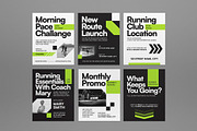 Running Club Instagram Set, a Social Media Template by graphicook (Thumbnail 2 of 3)