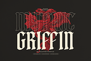 Mythic Griffin | Blackletter Font, a Blackletter Font by Denustudios (Thumbnail 1 of 12)