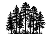 Majestic Pine Trees SVG, a Finance Illustration by Amazin_art (Thumbnail 34 of 34)