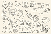 Halloween Clipart, an Illustration by MoodyPapers (Thumbnail 3 of 5)