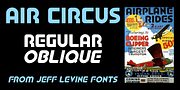 Air Circus JNL, a Sans Serif Font by Jeff Levine Fonts (Thumbnail 1 of 5)