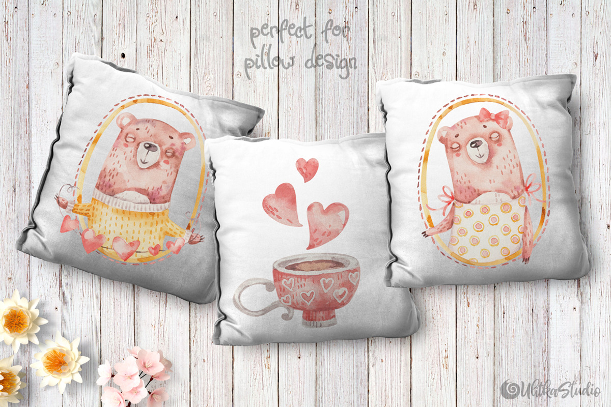 Cozy Valentines Day. Lovely bears, an Animal Illustration by UlitkaStudio (Photo 18 of 20)