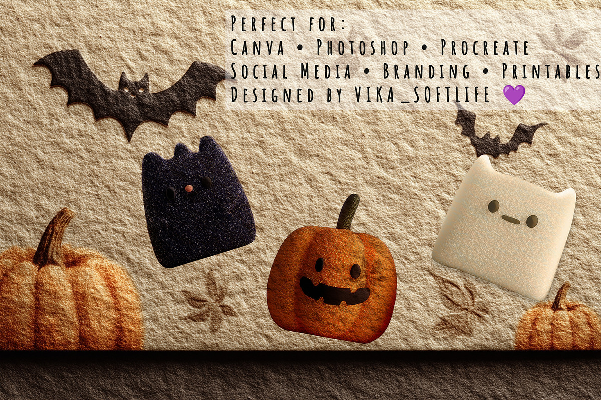 Halloween Magic Pack — BOOO Edition, a Seasonal Illustration by Vika_Softlife (Photo 2 of 5)