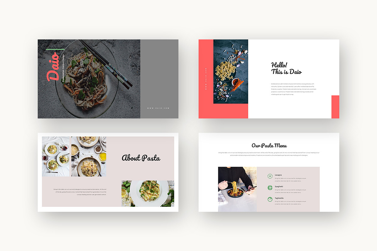 Daio : Food Business Google Slides, a Presentation Template by Punkl Camp (Photo 2 of 16)