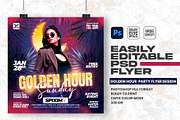 Golden Hour Party Flyer Design, a Flyer Template by Shajib Shikder (Thumbnail 1 of 2)