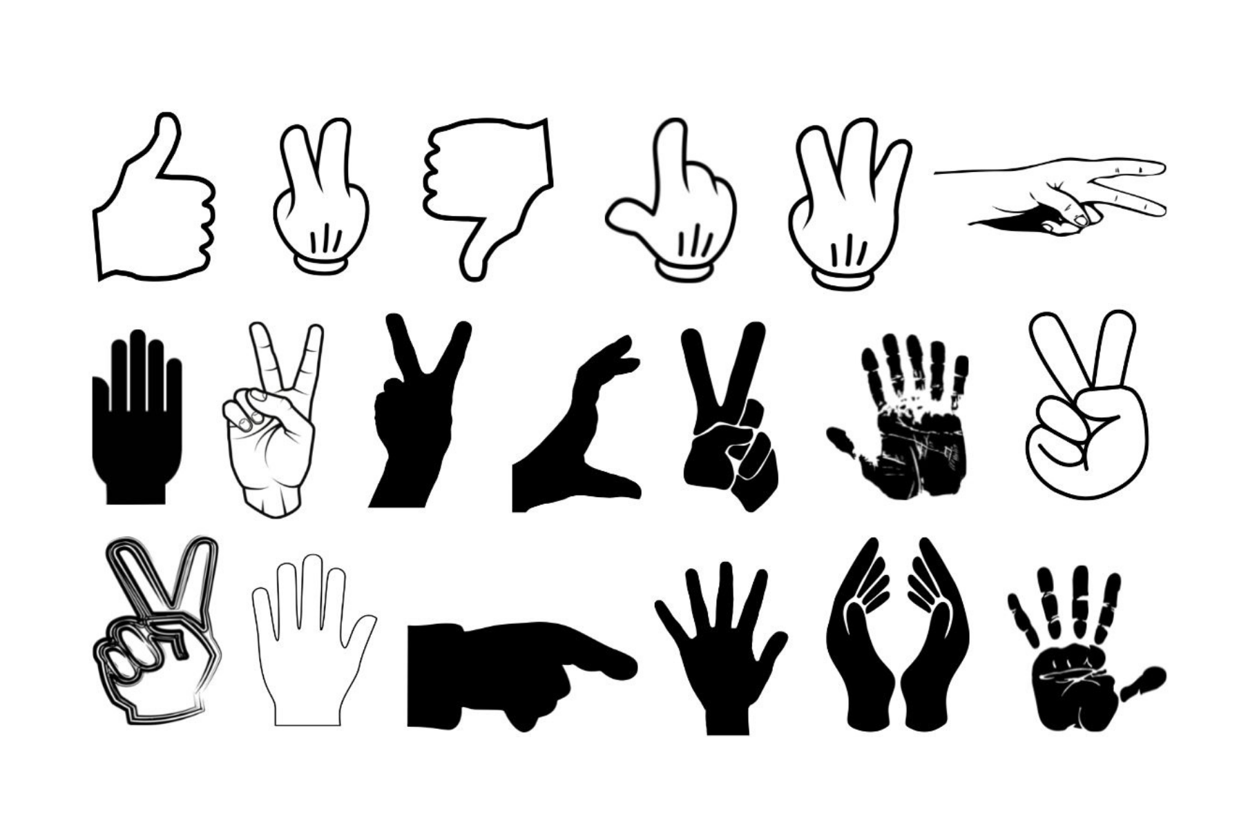Fingers SVG, Hand SVG, an Illustration by Awieee1