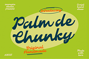 Palm de Chunky, a Script Font by zeenesia (Thumbnail 1 of 18)